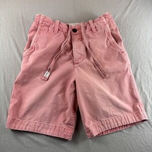 Abercrombie Fitch Shorts Mens 28 Red Drawstring Y2K Chino Preppy Casual 10" READ